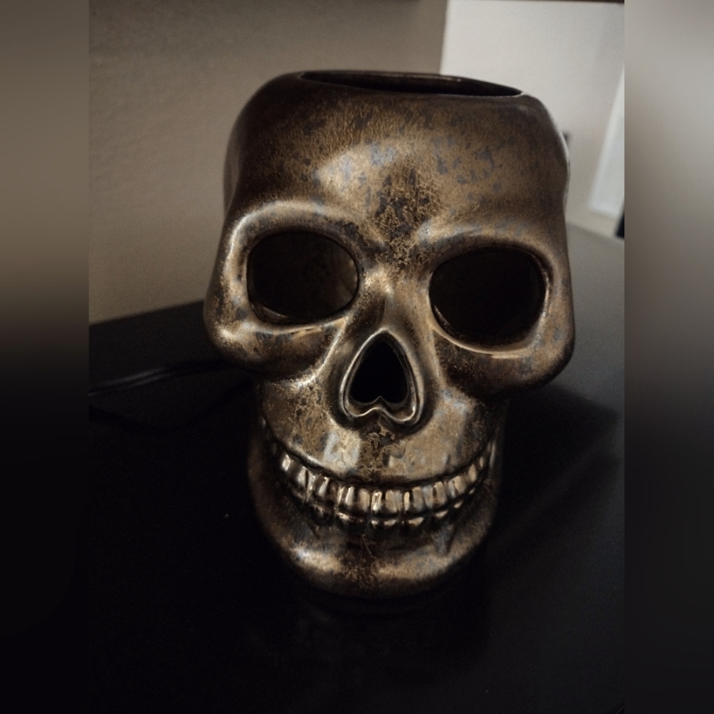 🟤Men’s Vintage heavy Metal Skull Lamp